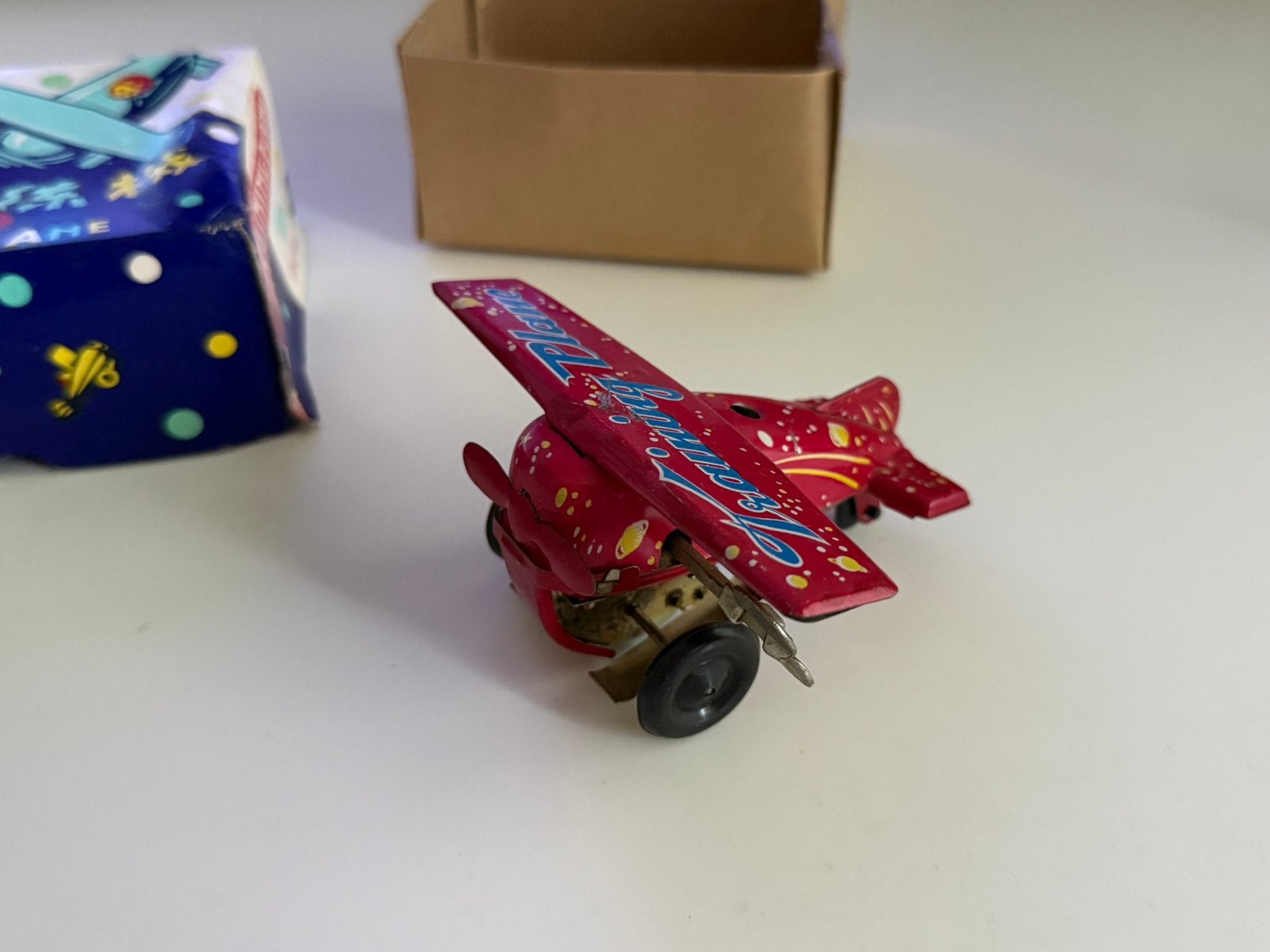 Tin Toy Training Plane, Overige merken, 1:72 tot 1:144, Verzenden, Zo goed als nieuw