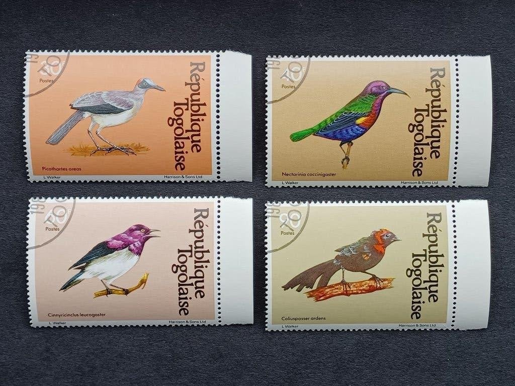 Postzegels Togo - Zangvogels, Ophalen of Verzenden, Overige landen, Gestempeld