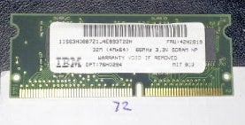 SO-DIMM 32 MB / 66MHZ - [MEM072]  17-8, Ophalen of Verzenden, Gebruikt, Overige soorten, Laptop