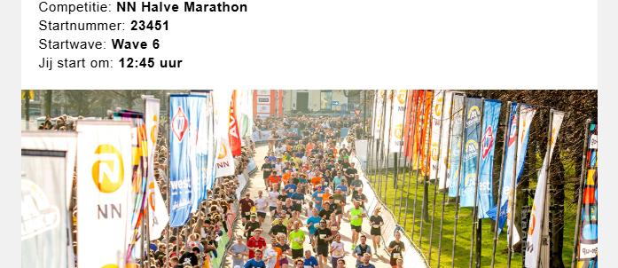 CPC halve marathon Den Haag te koop, Ophalen, Nieuw