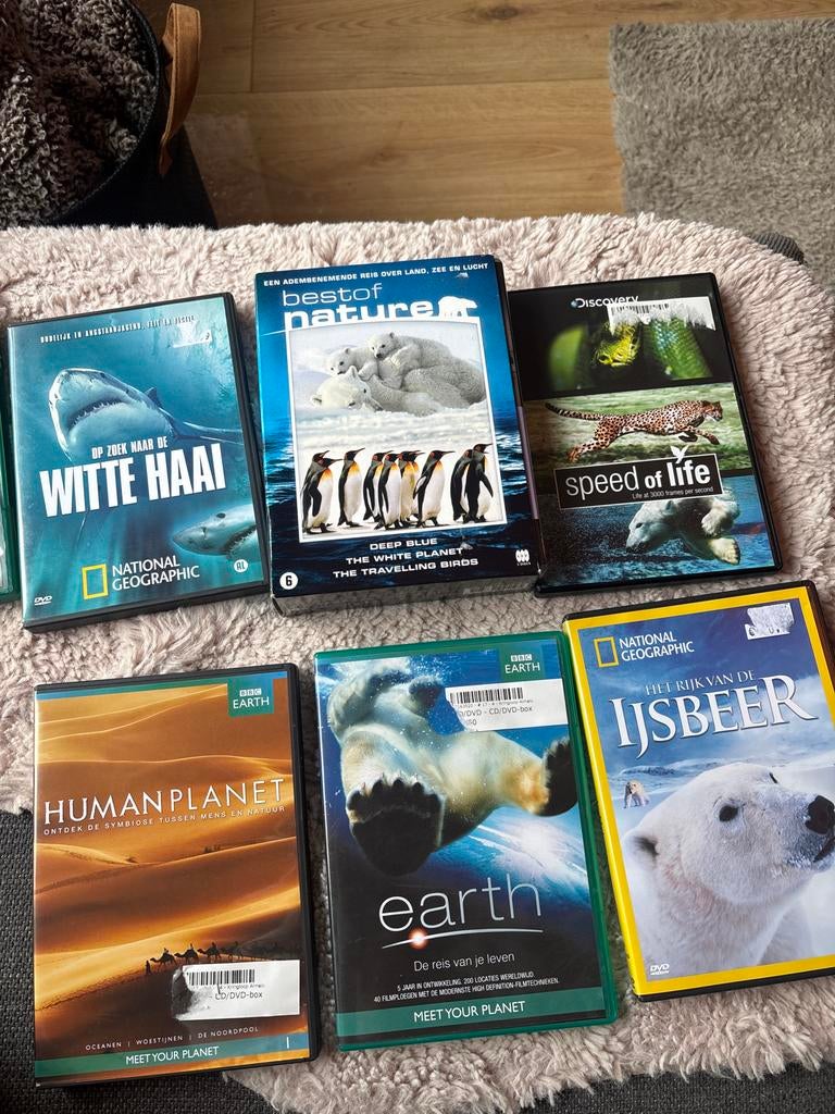 Natuurfilms DVD collectie - 9 stuks, Alle leeftijden, Ophalen of Verzenden, Gebruikt, Natuur