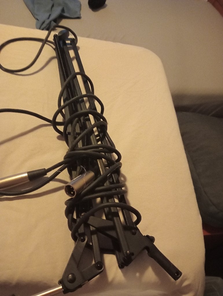 Vijf microfoonstatieven met kabel, Muziek en Instrumenten, Ophalen, Gebruikt, Overige typen