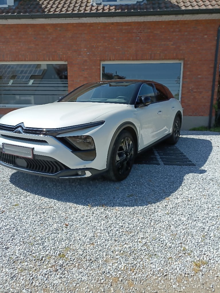 Citroën C5X shine pack 1.6 benzine 180pk, Dealer onderhouden, Euro 6, 4 cilinders, Wit