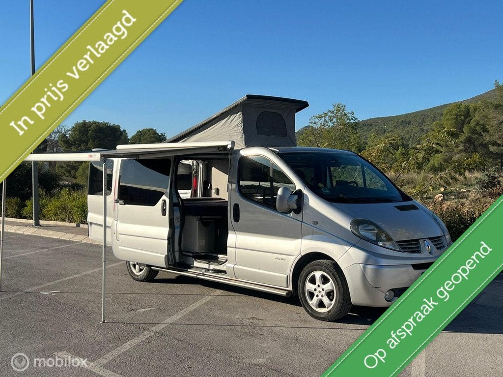 Renault Trafic buscamper met nieuwe APK, Caravans en Kamperen, Campers, Overige merken, Buscamper of Camperbus, Renault Trafic