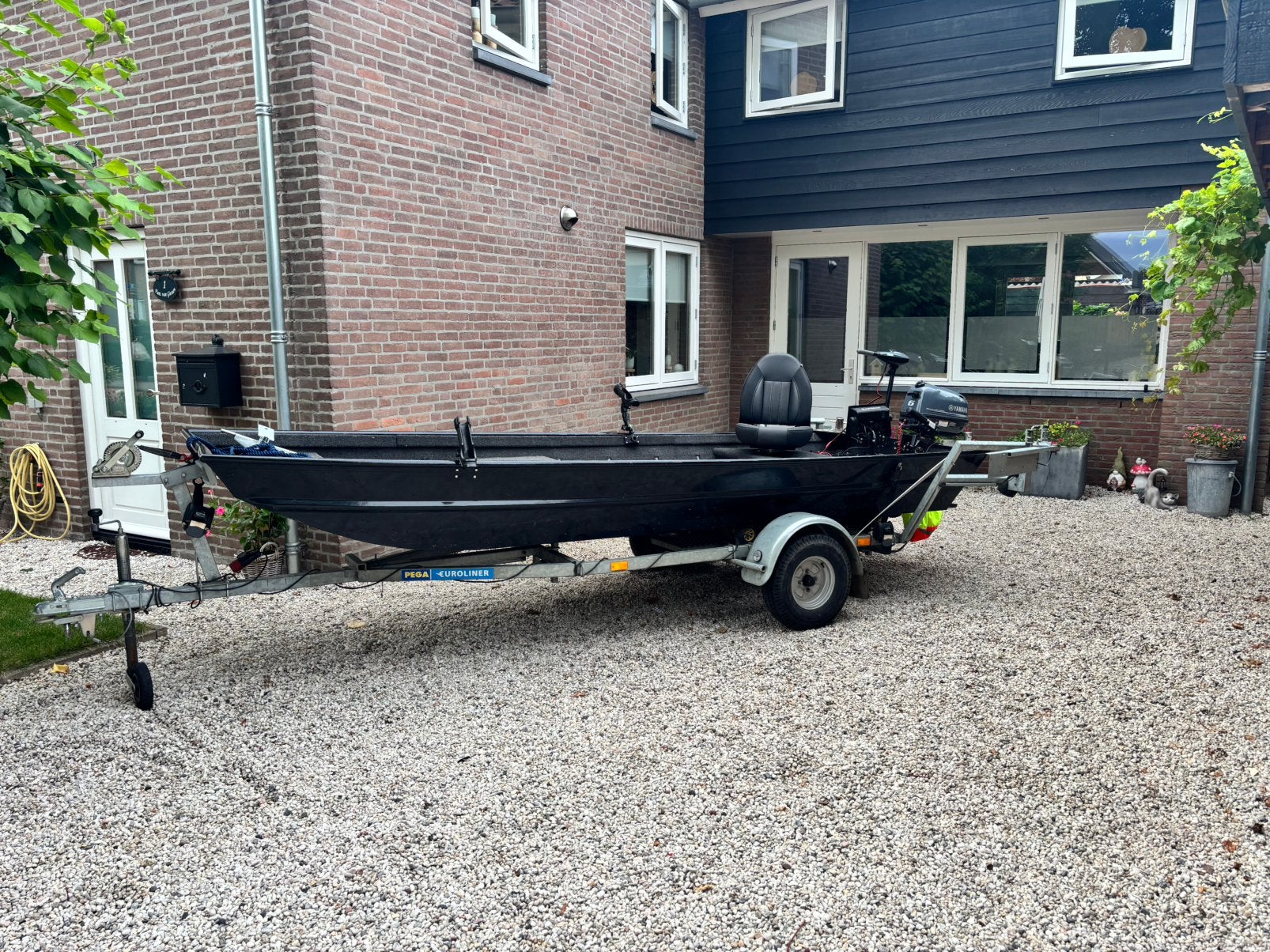Mooie complete Alumacraft 1436 visboot/tourboot., Ophalen, Gebruikt, Trailer, Aluminium