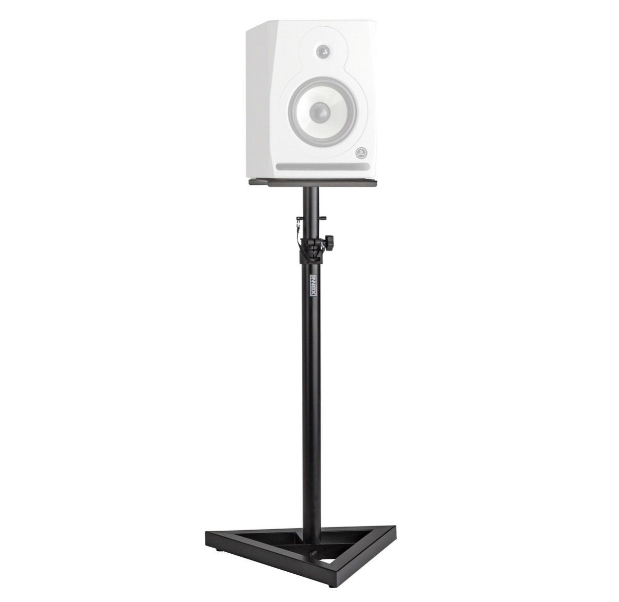 2 Speakerstandaard voor studiomonitor of boekenplank speaker, Audio, Tv en Foto, Luidsprekers, Studiomonitor, Gebruikt, Inclusief standaarden