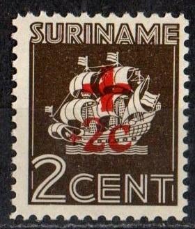 Suriname nr. 203a Rode Kruiszegels postfris, Postzegels en Munten, Postzegels | Suriname, Postfris, Verzenden