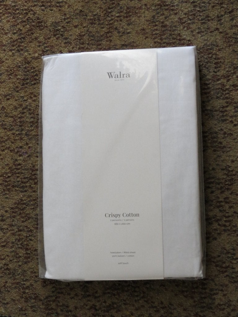 @ persoons hoeslakens Walra   Wit 160 x 200 x 30  4st., Katoen, Ophalen of Verzenden, Overige merken, Wasbaar