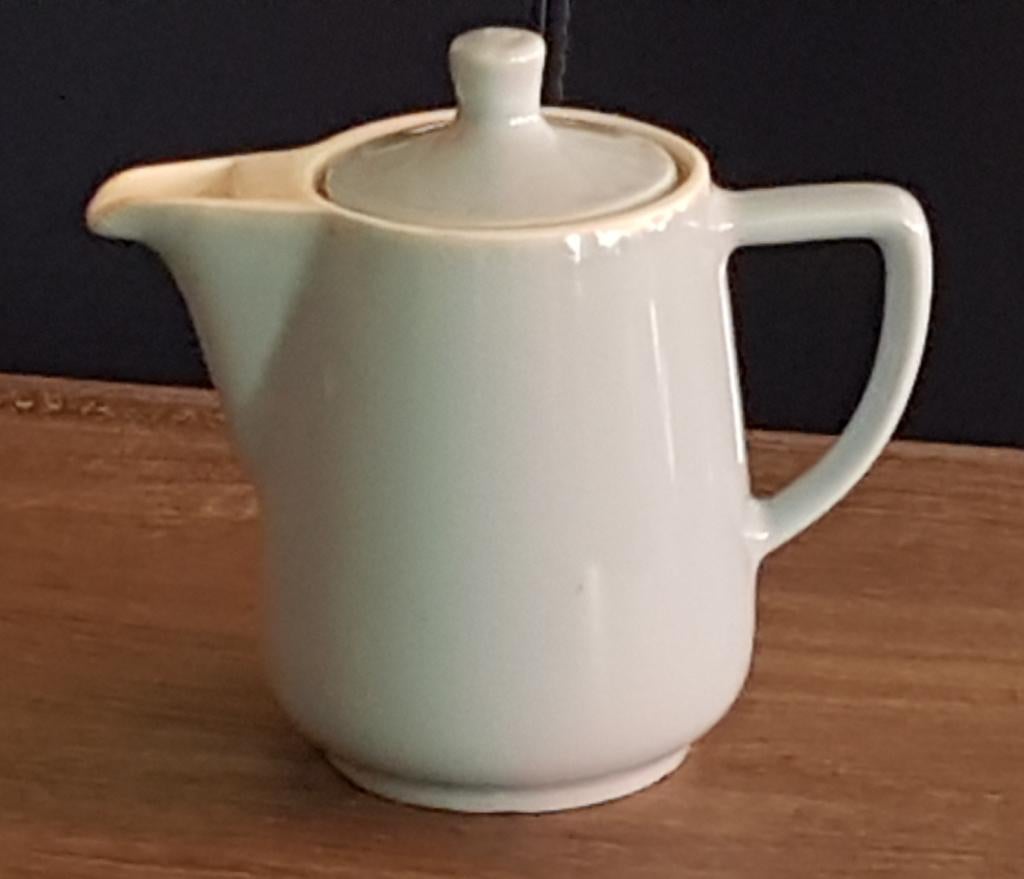Pastelblauw Melitta koffiepotje, Gebruikt, Overige typen, Ophalen of Verzenden, Effen