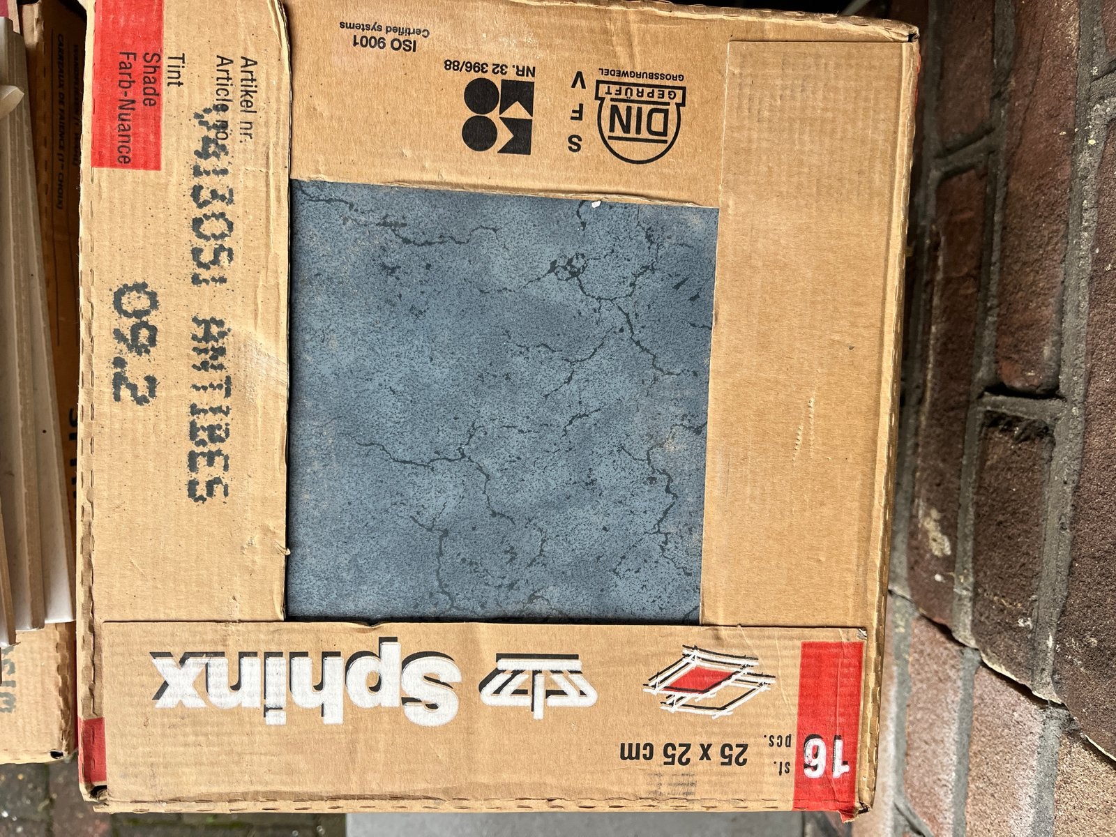 Originele Sphinx Antibes vloer/wandtegels - Blauw & Wit, Ophalen, Keramiek, Nieuw, 5 tot 10 m²