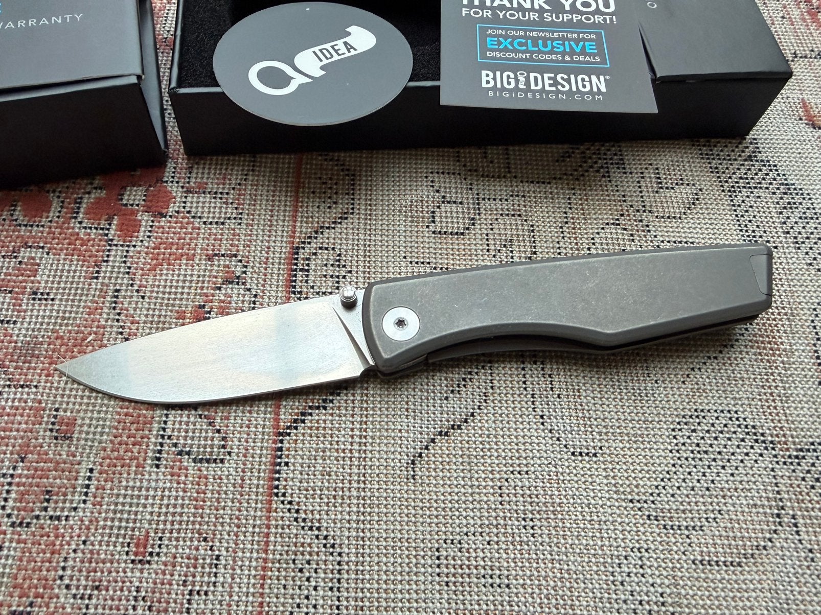 Nieuw Big Idea Design The Overlook Titanium M390 EDC Zakmes, Ophalen of Verzenden, Nieuw
