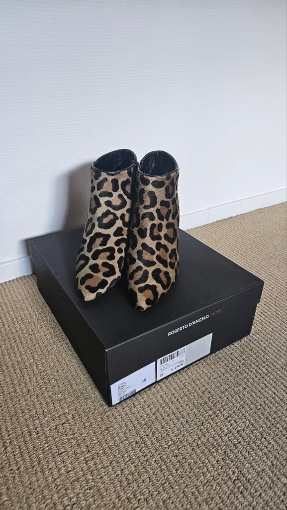 Nieuw, Roberto D'Angelo Schoenen - Luipaardprint - Maat 38, Roberto D'Angelo, Ophalen of Verzenden, Nieuw, Lage of Enkellaarzen