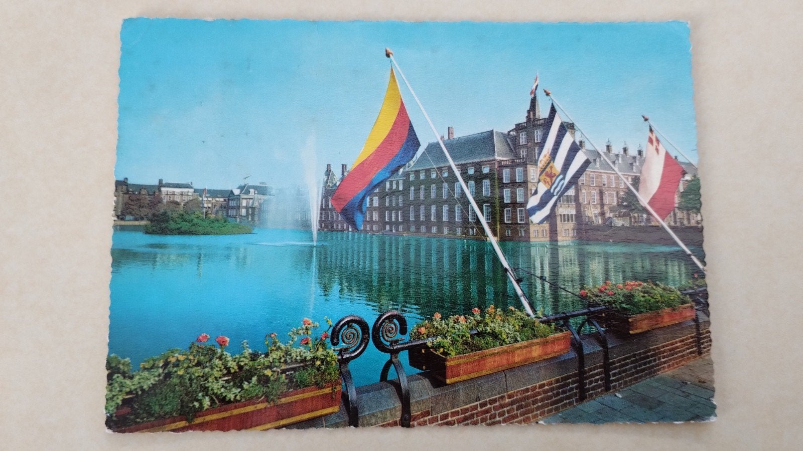 Oude ansichtkaart Binnenhof Den Haag, Ophalen of Verzenden, 1960 tot 1980, Gelopen, Zuid-Holland