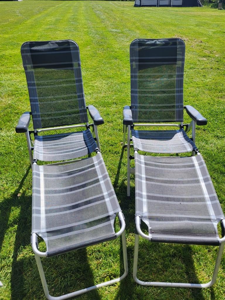2x Redwood Comfortabele Campingstoel met Voetensteun, Caravans en Kamperen, Ophalen of Verzenden, Campingstoel