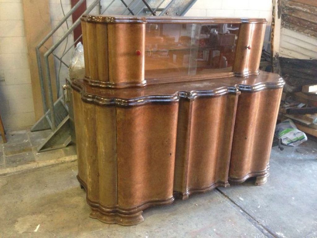Prachtige vintage Art-Deco buffetkast, Ophalen, Gebruikt, 25 tot 50 cm, 200 cm of meer