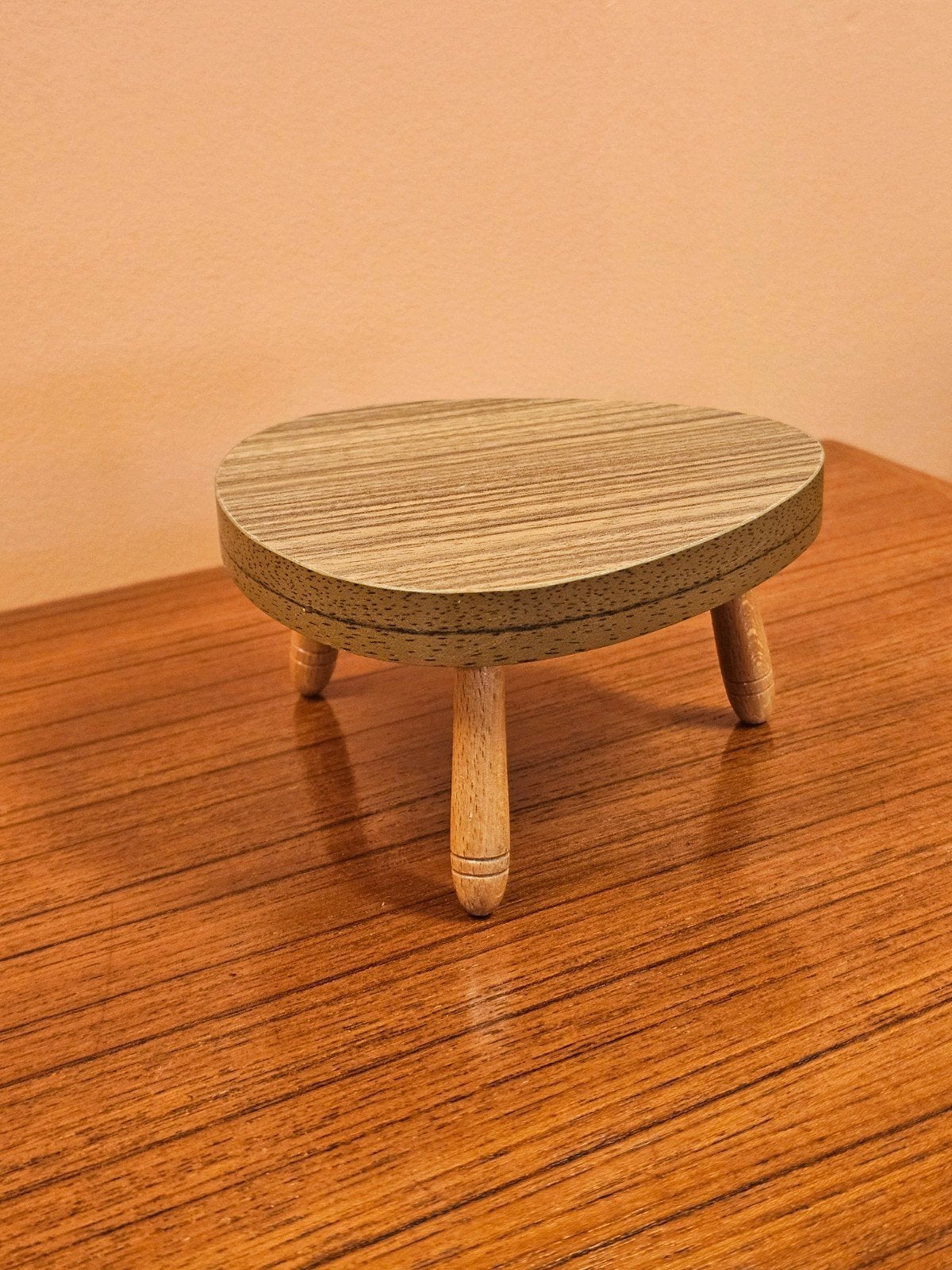 Mini Vintage Plantentafeltje Tafeltje Bijzettafeltje Tafel, Ophalen of Verzenden, Huis en Inrichting