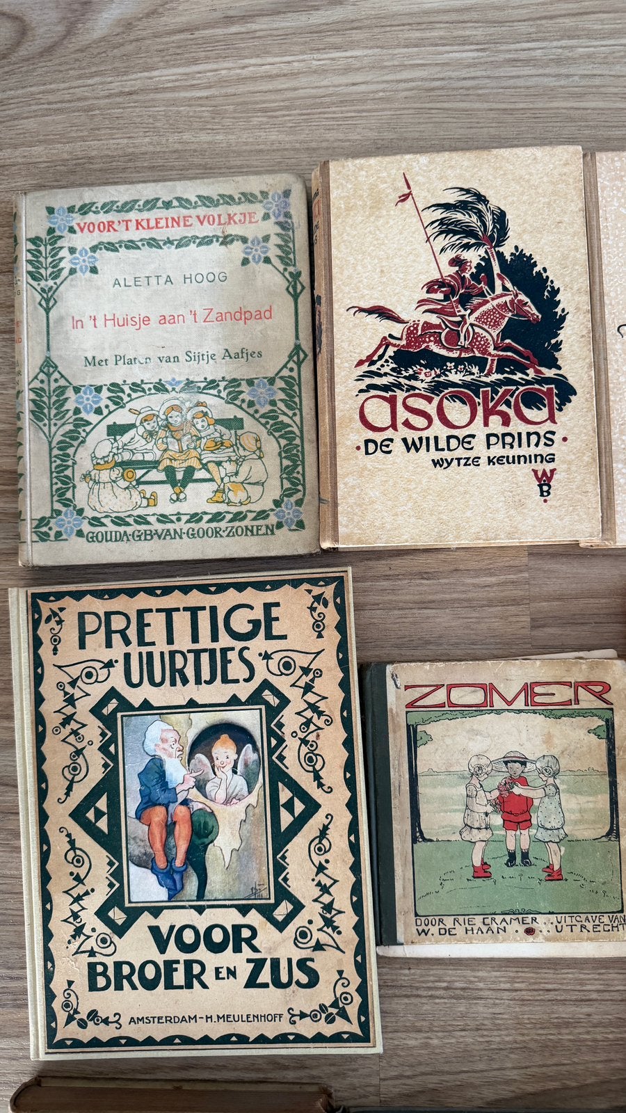 Partij antieke (kinder) boeken, zolder vonst., Antiek en Kunst, Ophalen, Diverse auteurs