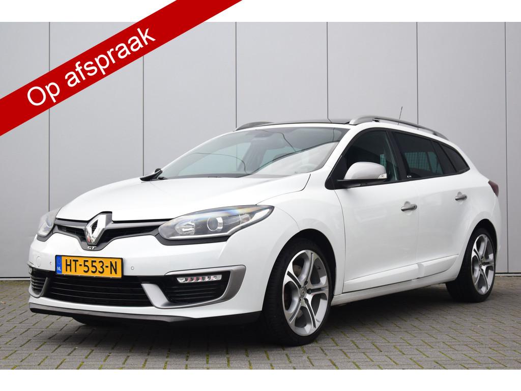Renault Mégane Estate 2.0 Turbo GT-Line Leer/Verwarmd Bose, Auto's, 1998 cc, 730 kg, 4 cilinders, Wit