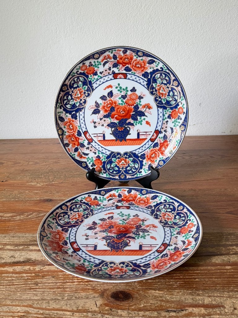 2  Wandborden / sierborden - Imari - Japan, Antiek en Kunst, Antiek | Wandborden en Tegels, Ophalen of Verzenden
