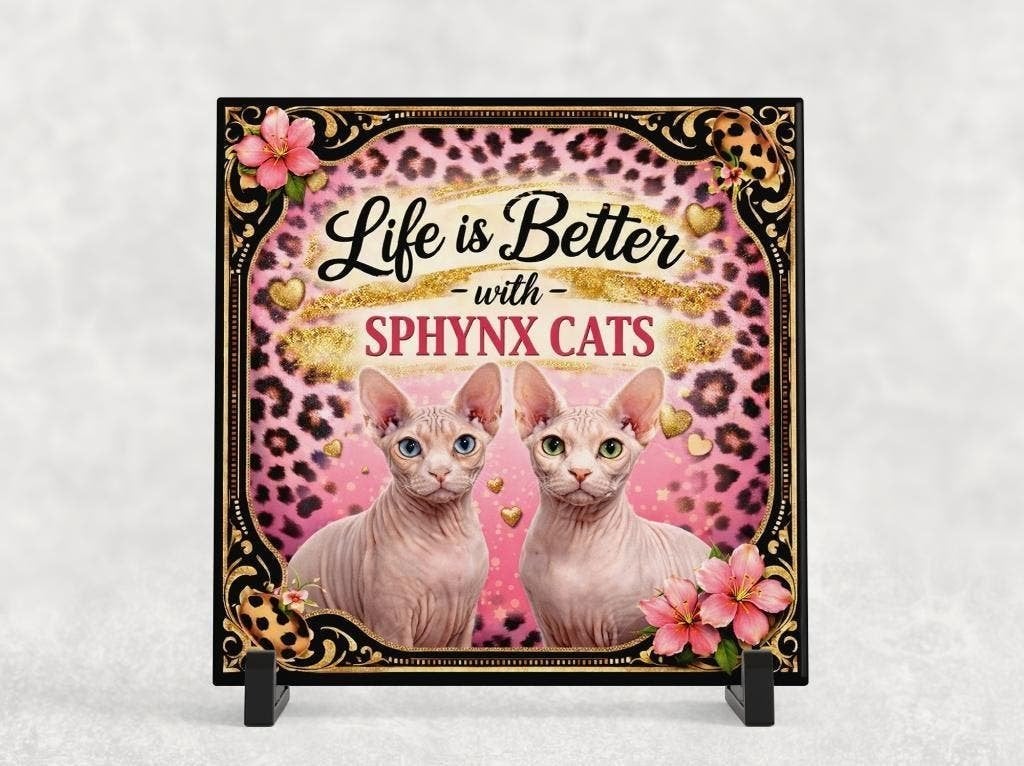 Life is Better with Sphynx Cats - Tegel, Verzenden, Nieuw