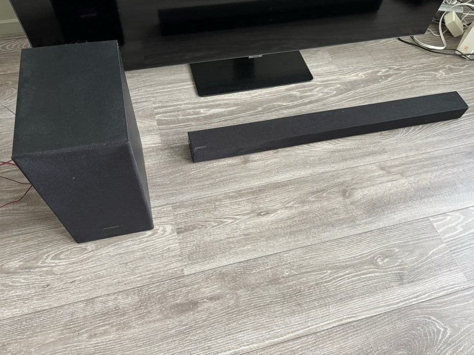 Samsung soundbar met subwoofer – HW-T420, Ophalen, Zo goed als nieuw