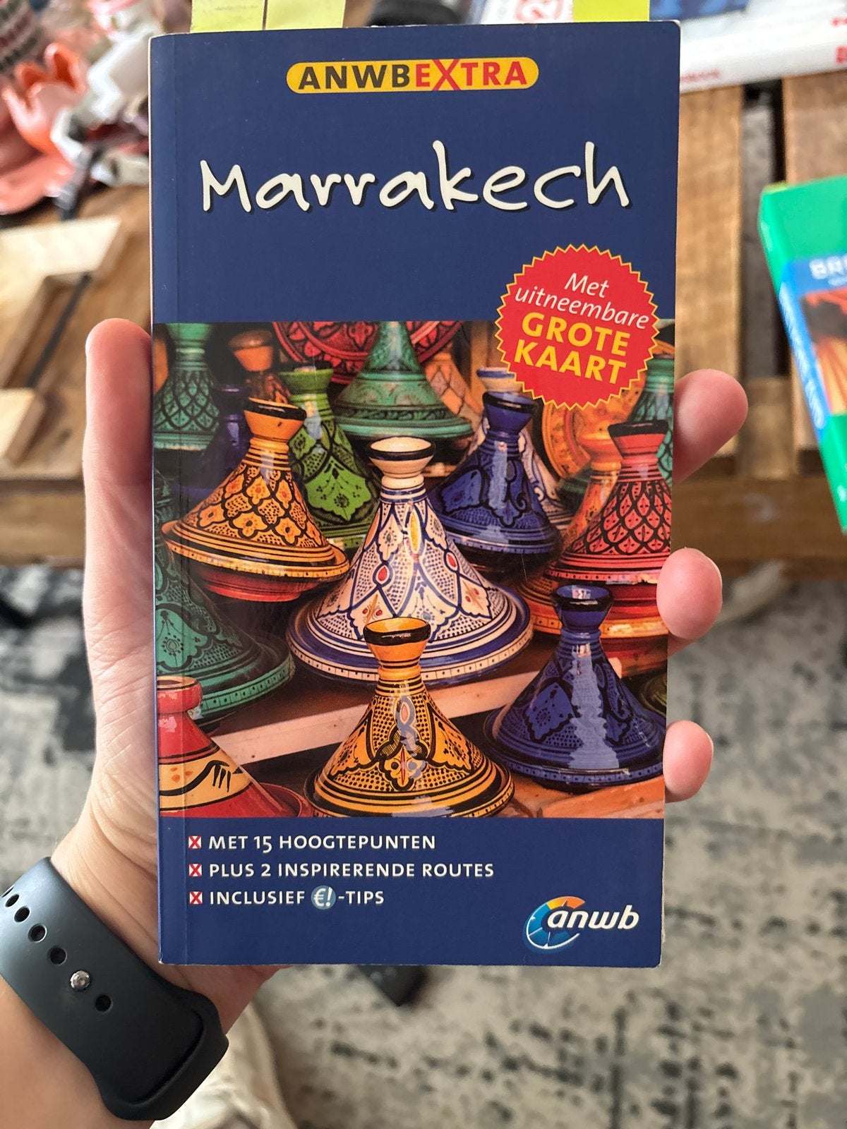 ANWB Extra Reisgids Marrakech met Grote Kaart, Boeken, Afrika, Ophalen of Verzenden, Zo goed als nieuw, Reisgids of -boek