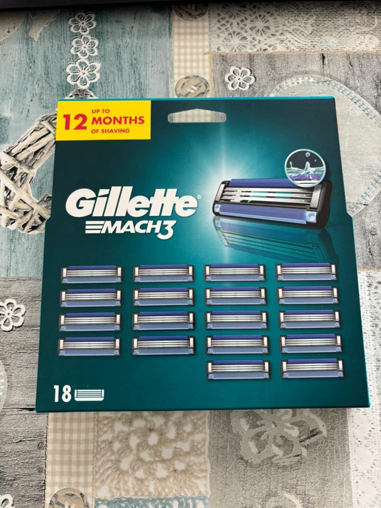 Gillette Mach3 18 scheermesjes., Ophalen of Verzenden, Nieuw, Gehele gezicht, Verzorging