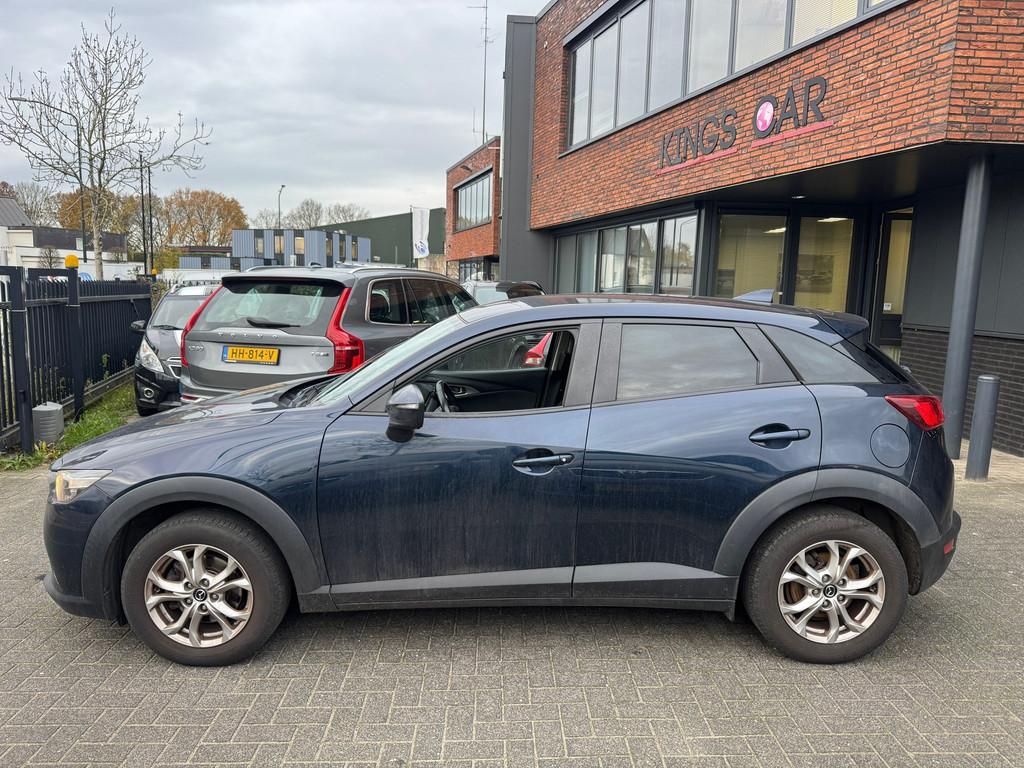 Mazda CX-3 1.5 SkyActiv-D 105 SkyLease+ NAVI PDC TREKHAAK, Auto's, Voorwielaandrijving, Euro 6, 4 cilinders, Blauw