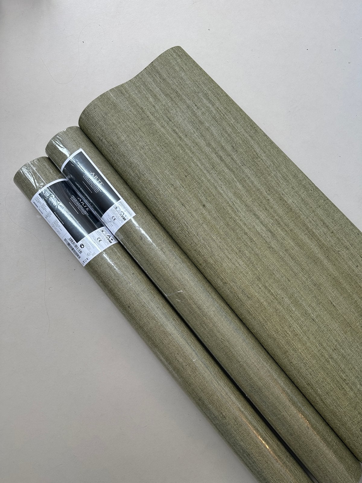 Arte Lino Lignes 40505 Vinyl Behang - 2 nieuw, 2 aangebroken, Huis en Inrichting, Ophalen, Arte, Structuur, Modern