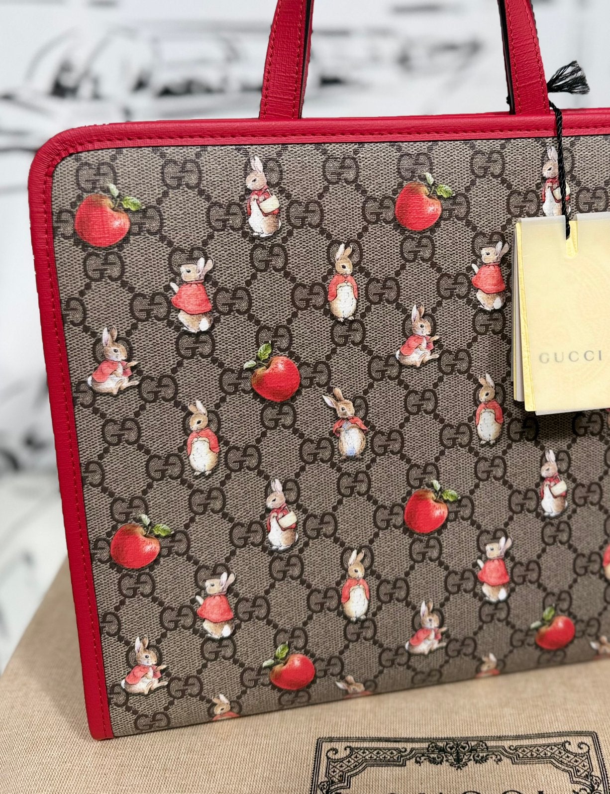 Gucci x Peter Rabbit tote bag tas NIEUW, Verzenden, Beige, Customercare@gucci.com, Handtas