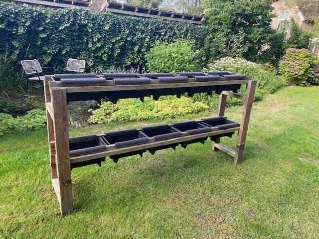 Bato aardbei bak met rek, Ophalen, Kunststof, Gebruikt, 100 cm of meer