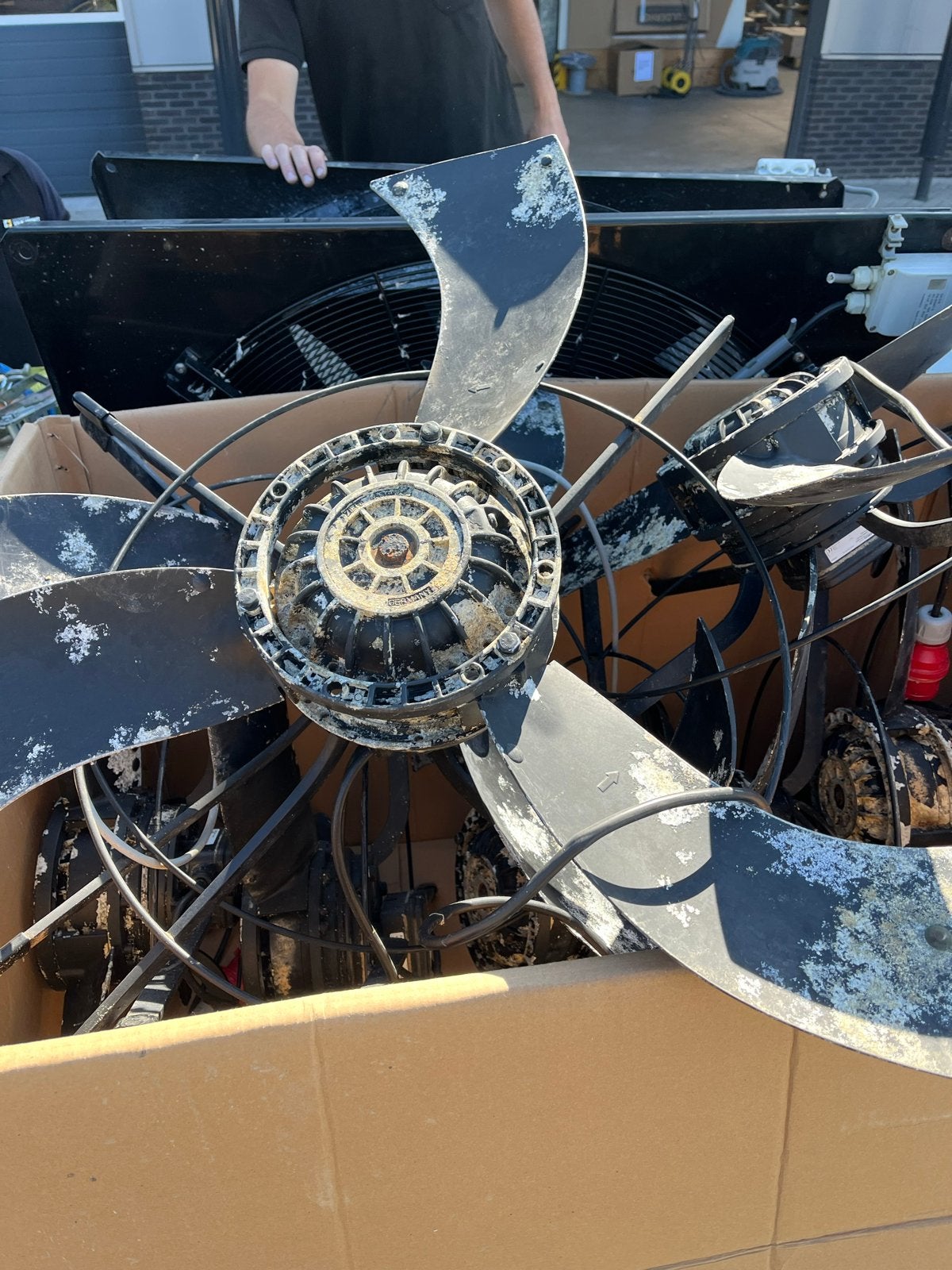 Pijpinbouw ventilator 400V - 920mm Ziehl-Abegg, Doe-het-zelf en Verbouw, Ophalen, Gebruikt, Ventilator