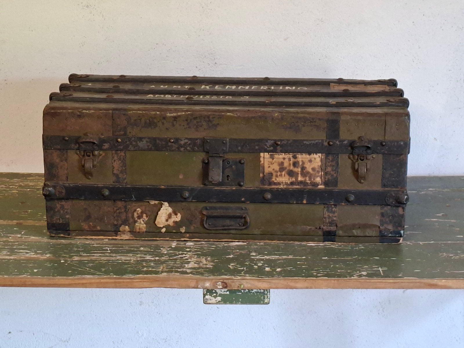 kist militair KNIL, Verzamelen, Ophalen, Landmacht, Nederland, Kist of Geocache