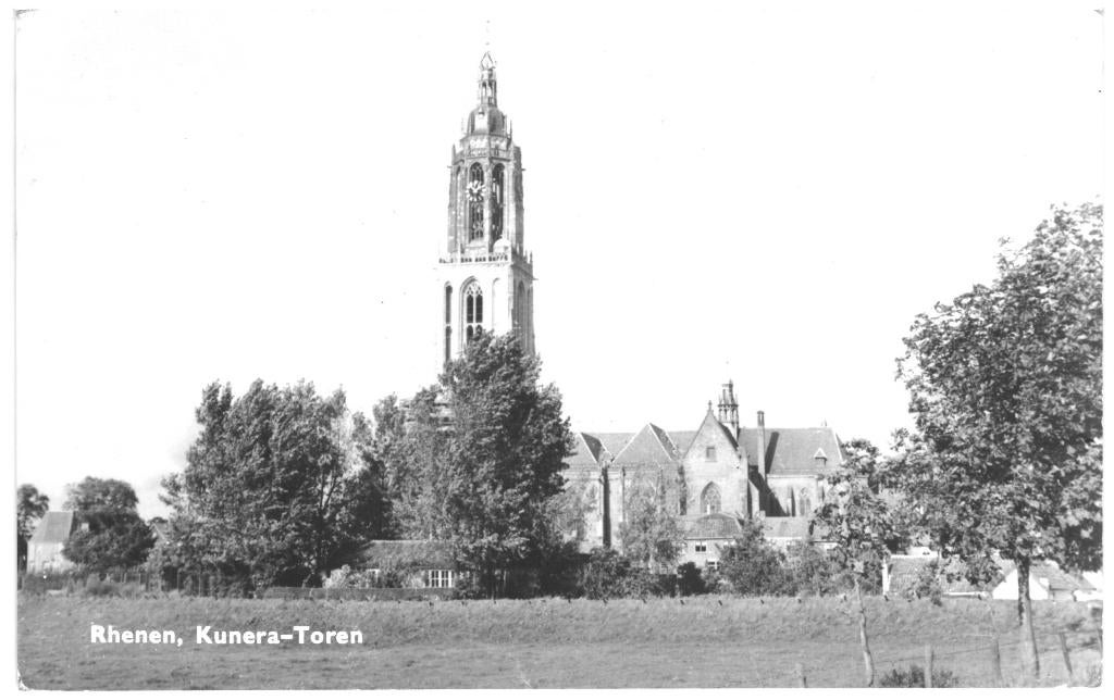967151 Rhenen Kunera Cunera Toren Utr 1973 Gelopen, Ophalen of Verzenden, 1960 tot 1980, Gelopen, Utrecht