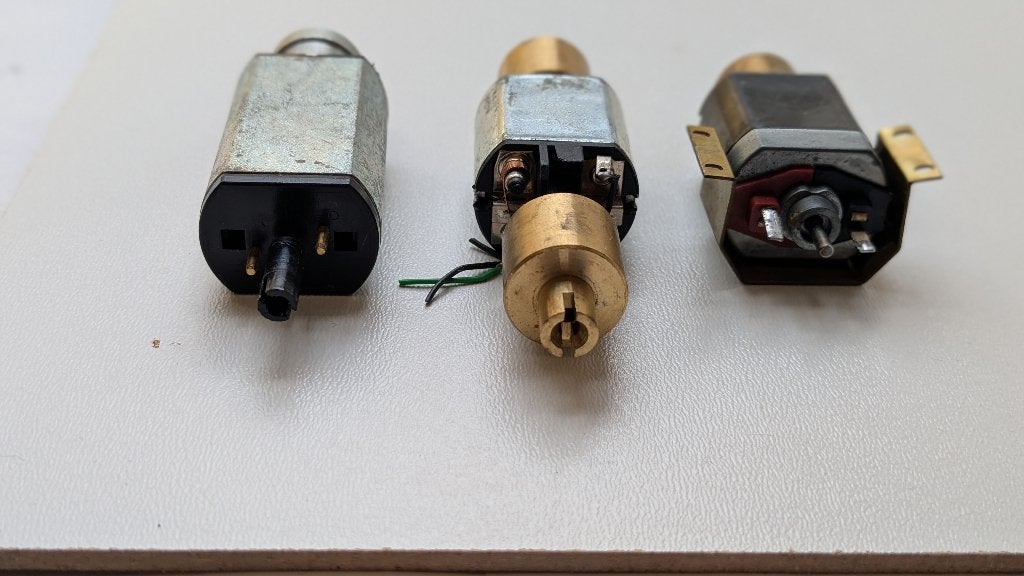 3 Stuks ho. gelijkstroom locmotoren., Overige merken, Gebruikt, Gelijkstroom, Overige typen