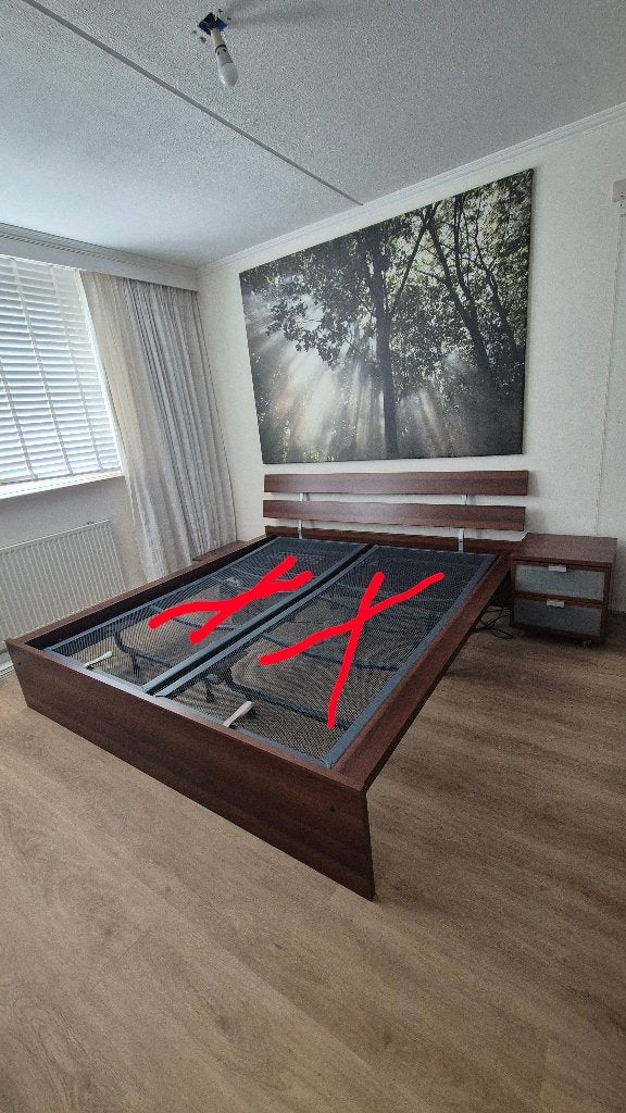 Bedombouw 180x200, Huis en Inrichting, Slaapkamer | Bedden, Ophalen, Gebruikt, Tweepersoons, 180 cm