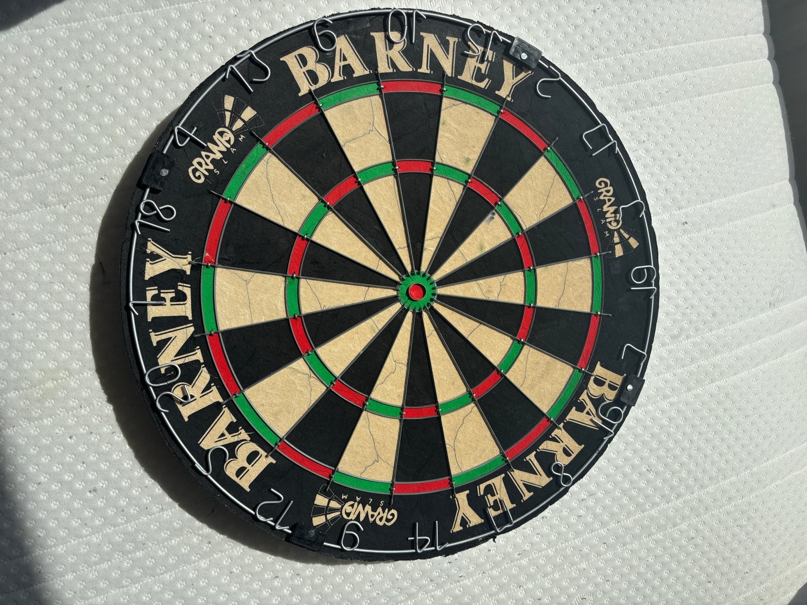Gesigneerd Dartbord Raymond Van Barneveld - Nieuw in doos, Sport en Fitness, Darts, Ophalen of Verzenden, Nieuw, Dartbord