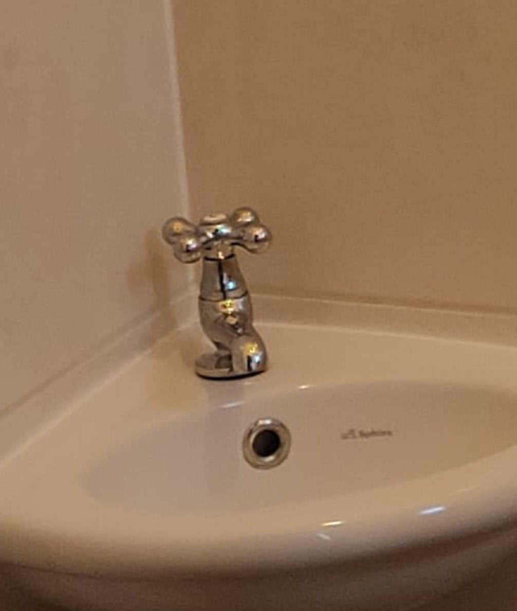 Fonteinkraantje Chroom Retro Landelijke Stijl 25mm, Ophalen