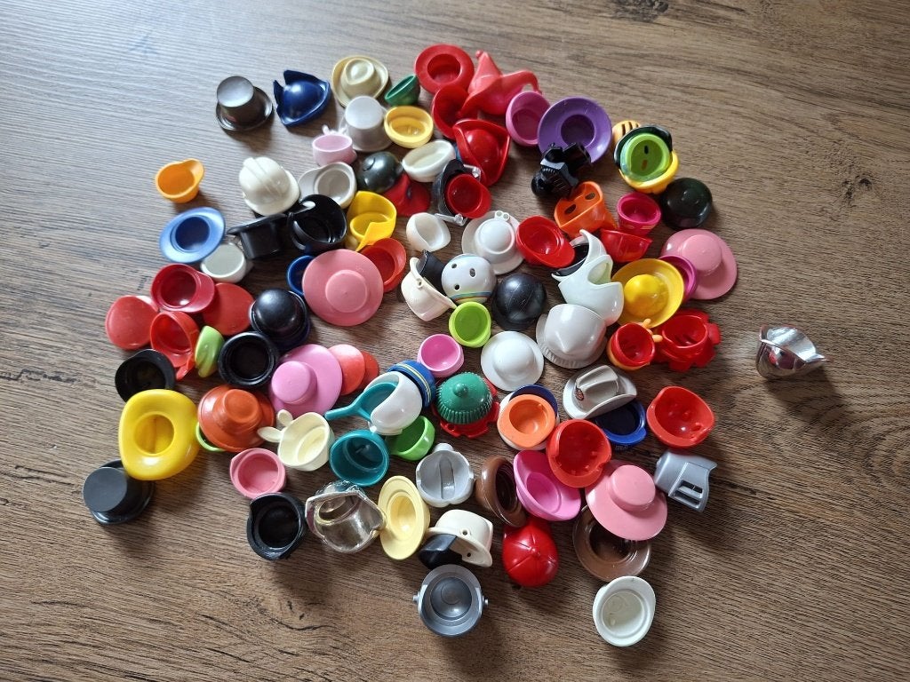 Partijtje Playmobil Hoofddeksels !!, Ophalen of Verzenden, Gebruikt