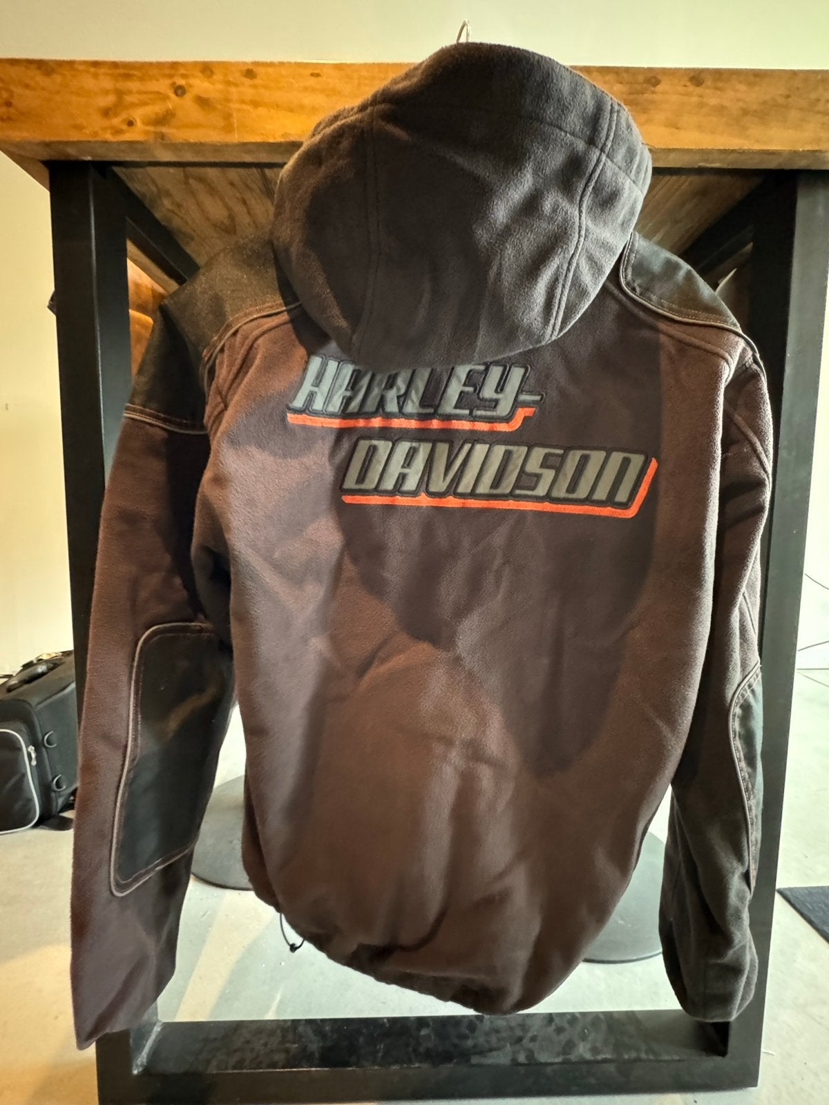 Harley-Davidson Fleece Jas met Capuchon mt.M, Motoren, Kleding | Motorkleding, Ophalen of Verzenden, Tweedehands, Dames, Jas | leer