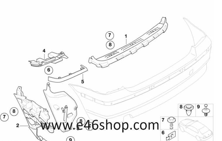 BMW E46 COMPACT ACHTERLICHT LIJST RECHTS NIEUW OE 5112705204, -, -, Nieuw, Ophalen of Verzenden