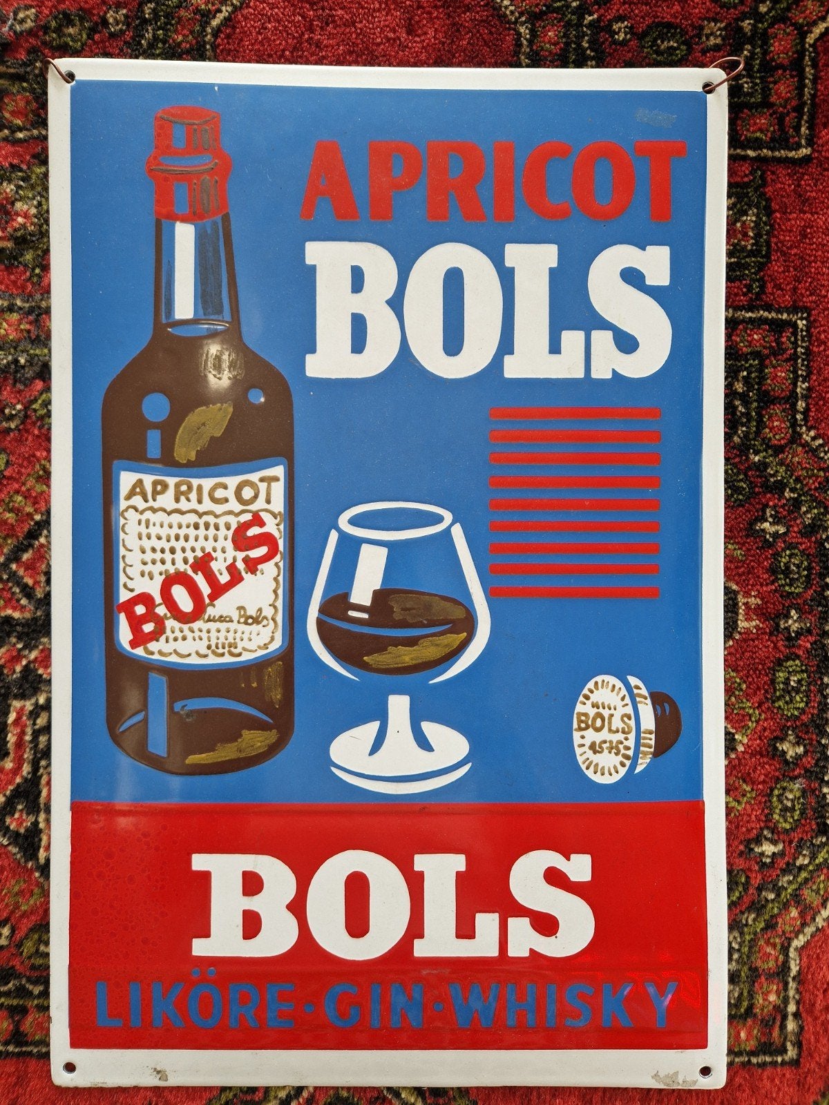 Lucas Bols emaillebord 1950, Ophalen of Verzenden