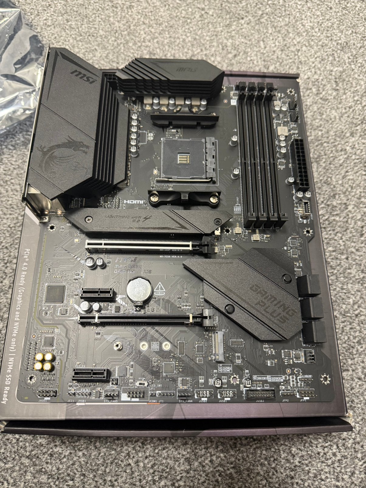 MSI MPG B550 GAMING PLUS am4 moederbord, Computers en Software, Moederborden, Ophalen of Verzenden, Gebruikt, AMD, DDR4