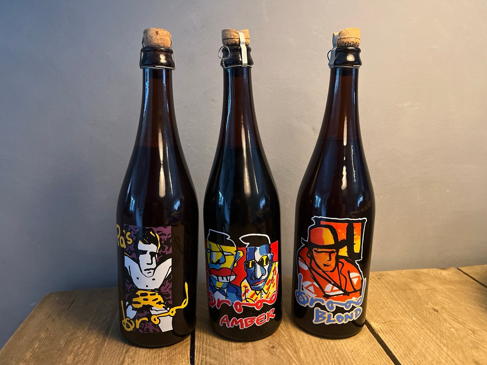 Herman Brood Bierflesjes - Pa's Brood, Amber, Blond, Ophalen of Verzenden, Nieuw
