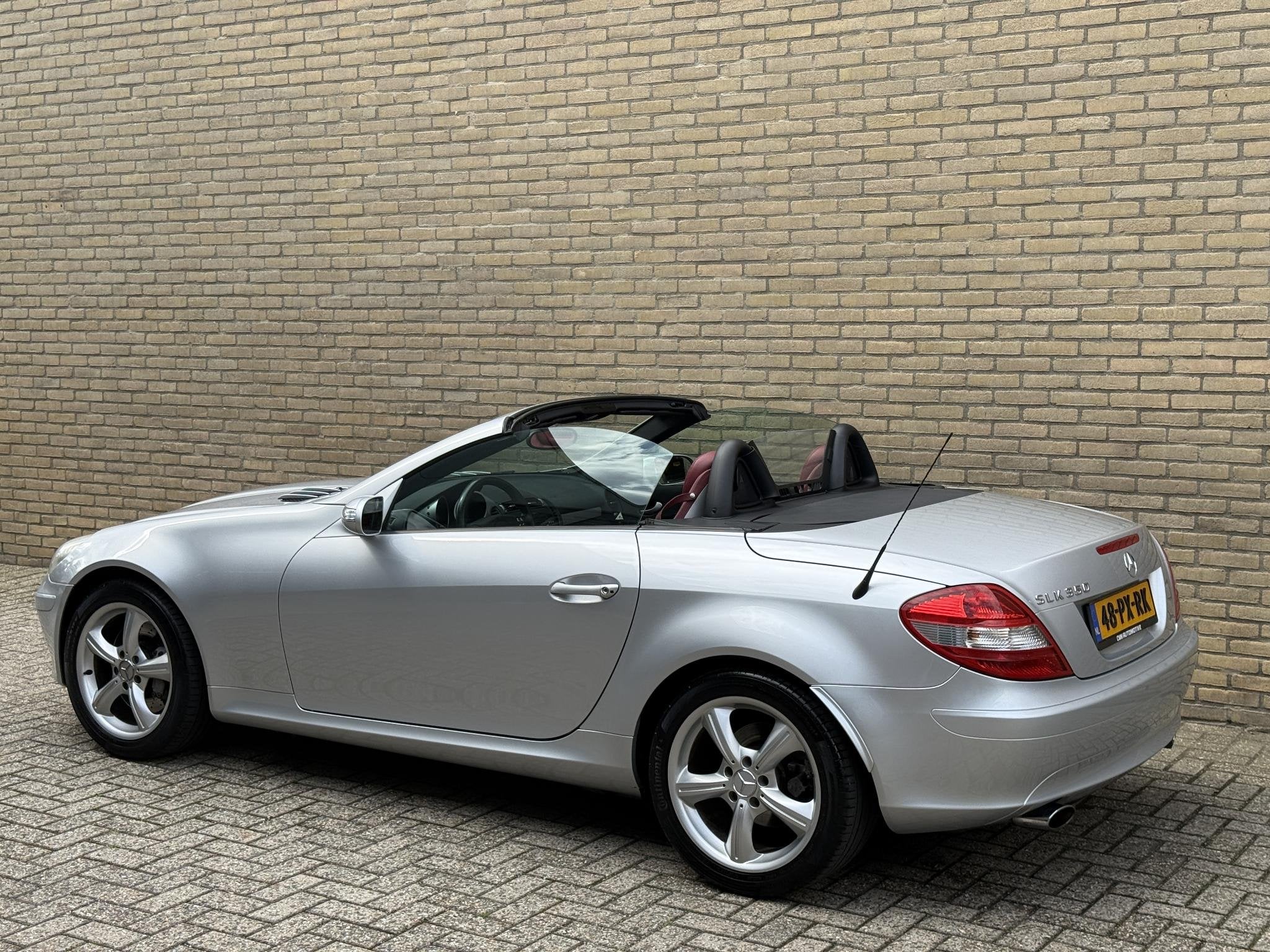 Mercedes-Benz SLK-klasse 350 V6 272pk | Automaat | Leder | A, Auto's, Achterwielaandrijving, Gebruikt, Cabriolet, 6 cilinders
