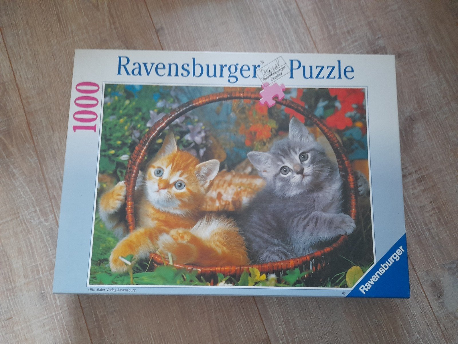 Ravensburger puzzel 1000 stukjes kittens., Verzenden, 500 t/m 1500 stukjes, Zo goed als nieuw