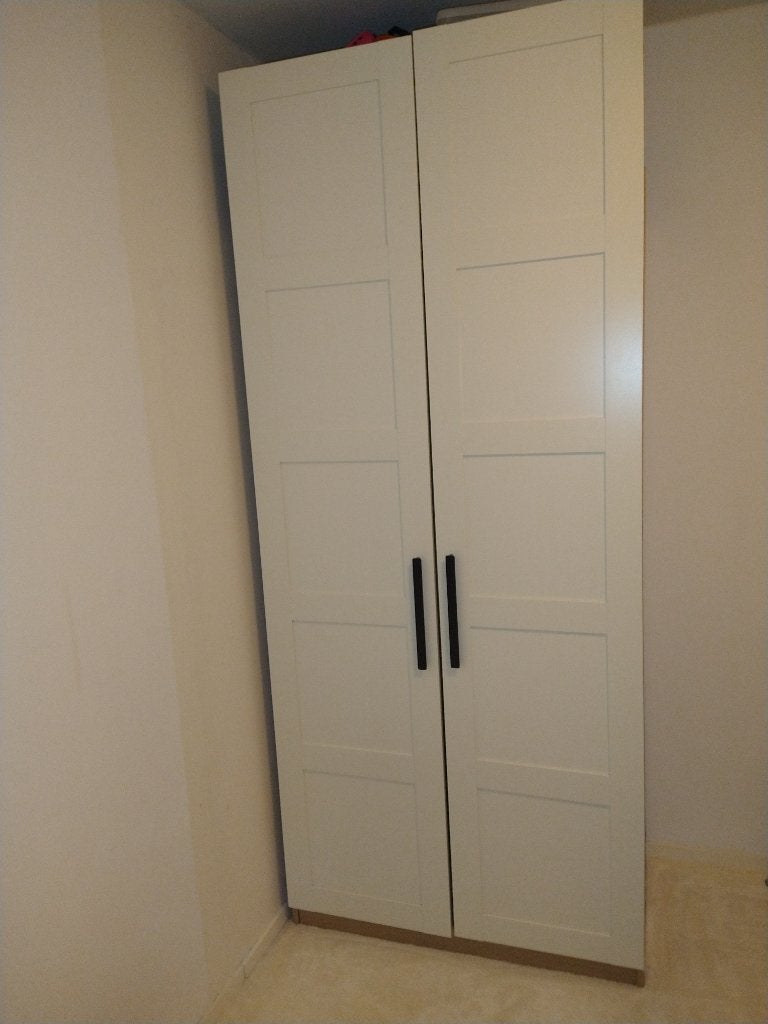 Set witte kastdeuren Ikea Bergsbo, Ophalen, Gebruikt, 200 cm of meer, 50 tot 100 cm