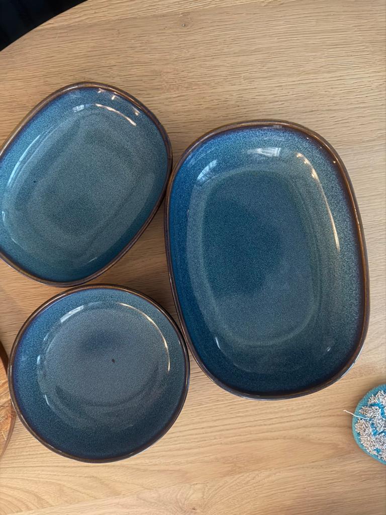 Ovenschaal, Overige typen, Ophalen of Verzenden, Nieuw, Blauw