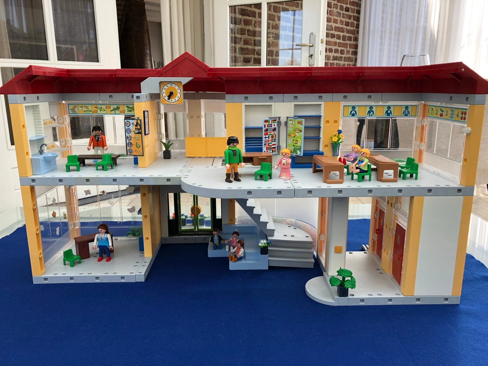 Playmobil 4324 School met vintage poppetjes, Gebouw, Complete set, Ophalen of Verzenden, Zo goed als nieuw