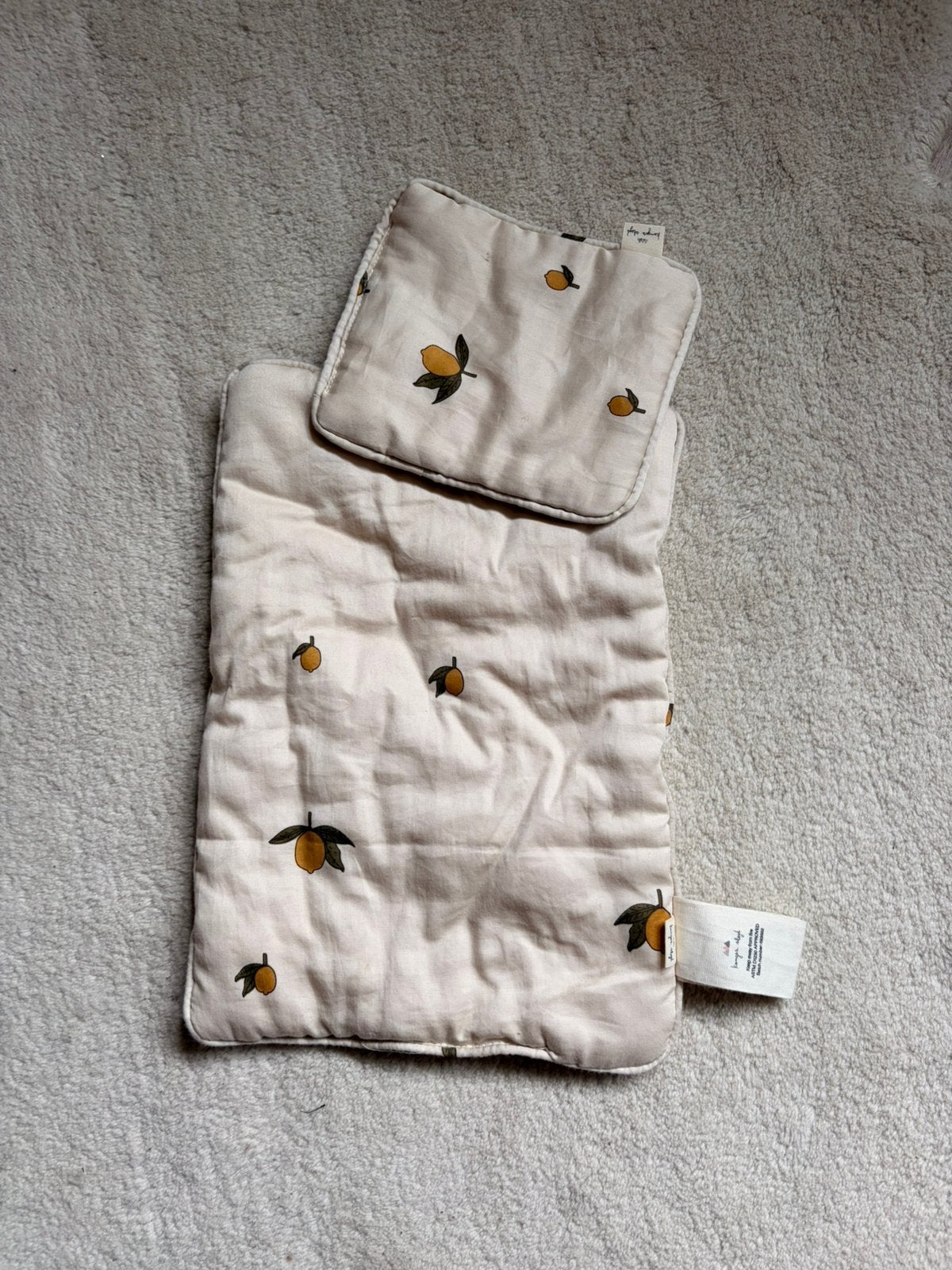 Doll bedding lemon poppendeken, Ophalen of Verzenden, Zo goed als nieuw